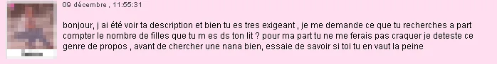 Mail reçu sur AdopteUnMec
