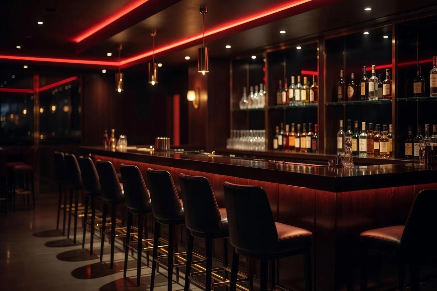 Ambiance d'un club de la Jonquera la nuit