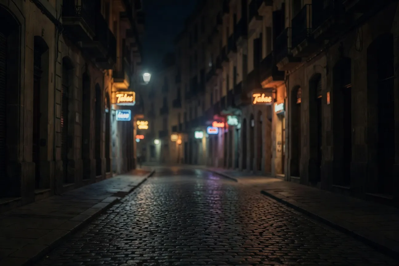 Prix maison close Barcelone 2026 : rue nocturne