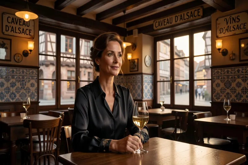 Femme mature souriante, symbolisant l'indépendance et la liberté d'esprit des cougars de l'Est