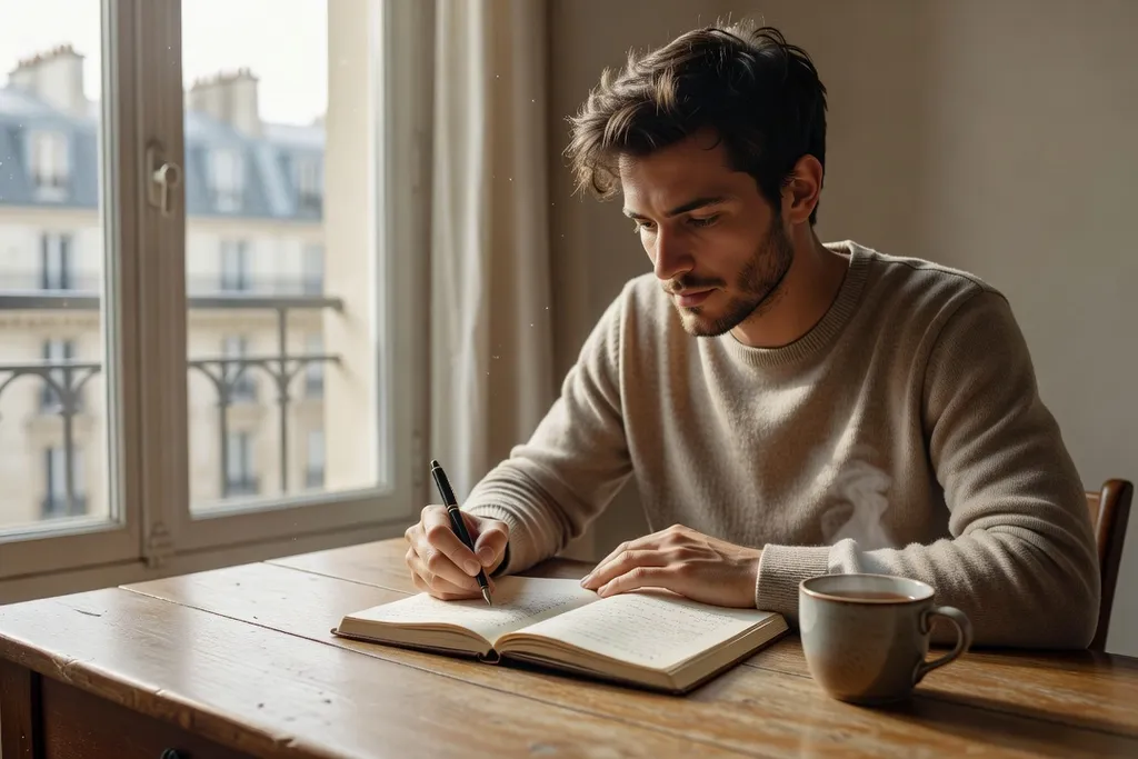 Couple échangeant dans un café lors d'un début de relation