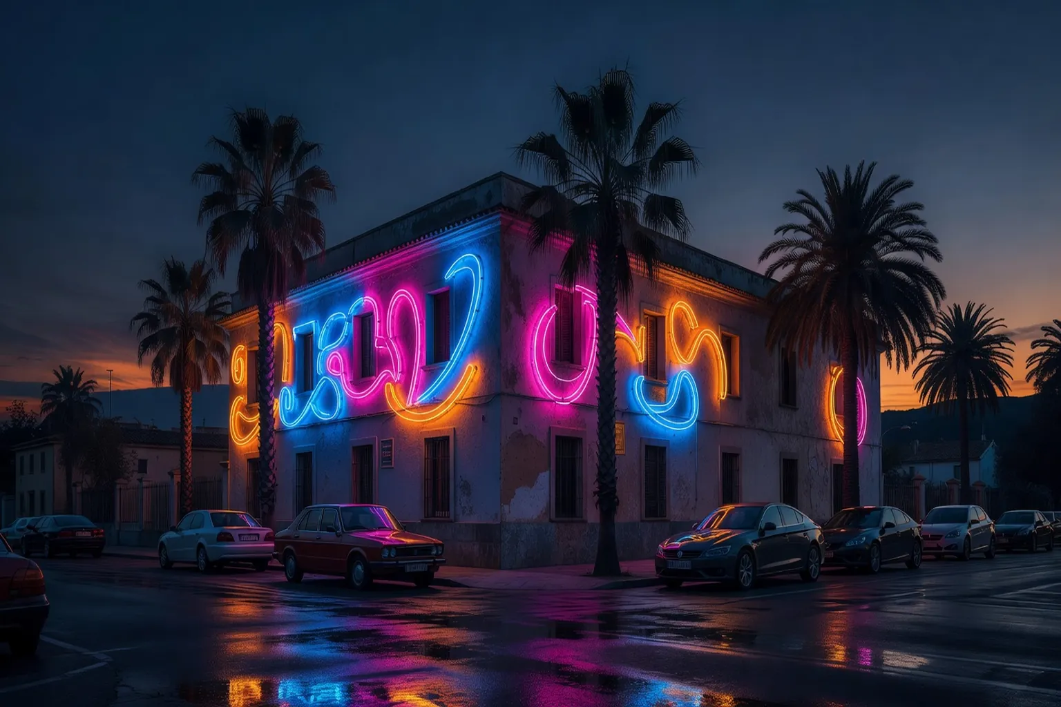 Clubs de la Jonquera 2026 : façade éclairée la nuit