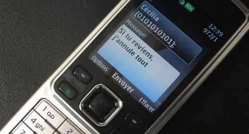 SMS de relance à une fille